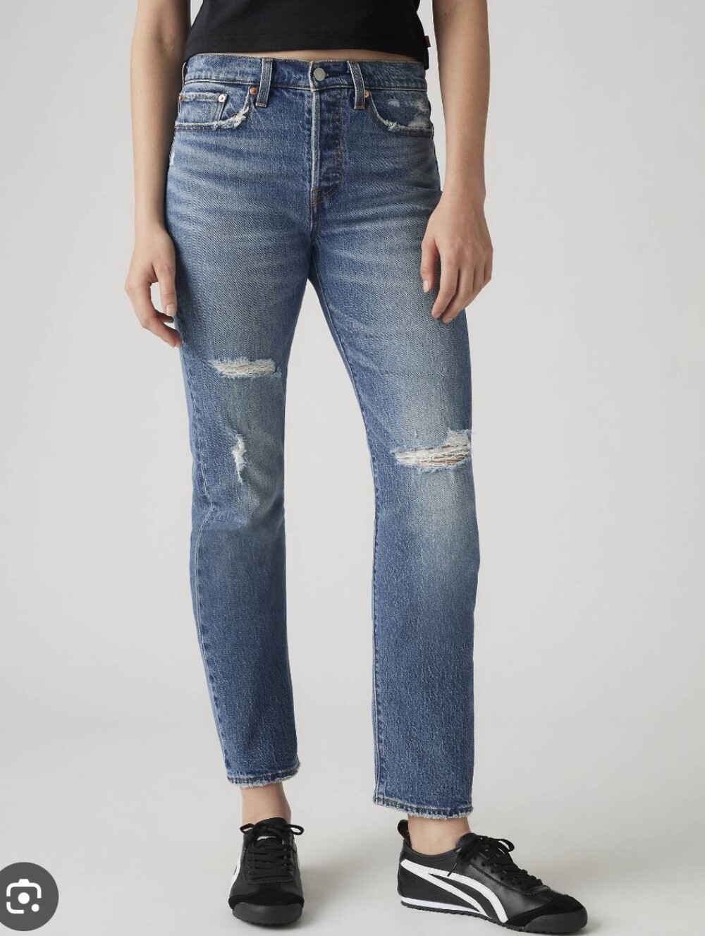 Levi's Straight Leg Crop Jean